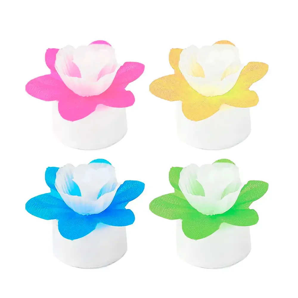 1pza mini lámpara con diseño de flor para decoración con luz rgb, variedad de colores
