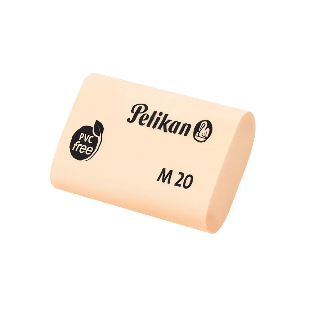 1pza goma borrador pelikan m20, pequeño, rectangular / m 20 / 06150200 / 210310