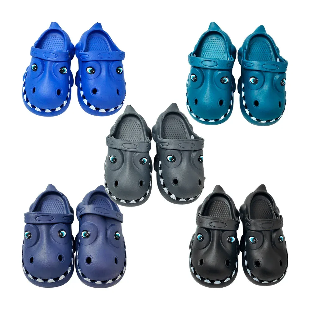 Sandalia tipo crocs para niño, forma de dinosaurio, variedad de colores y tallas