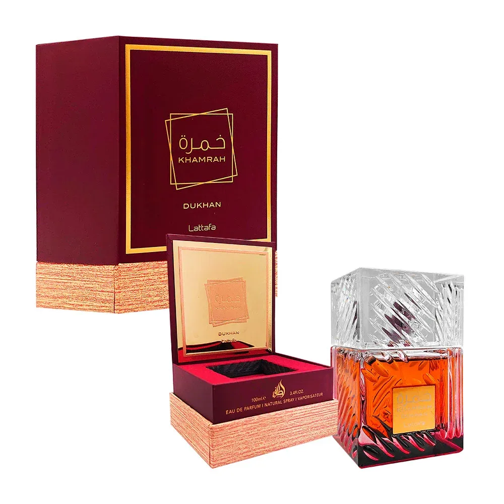 Perfume khamrah dukhan lattafa tinto en spray con fragancia unisex, 100ml / 2373