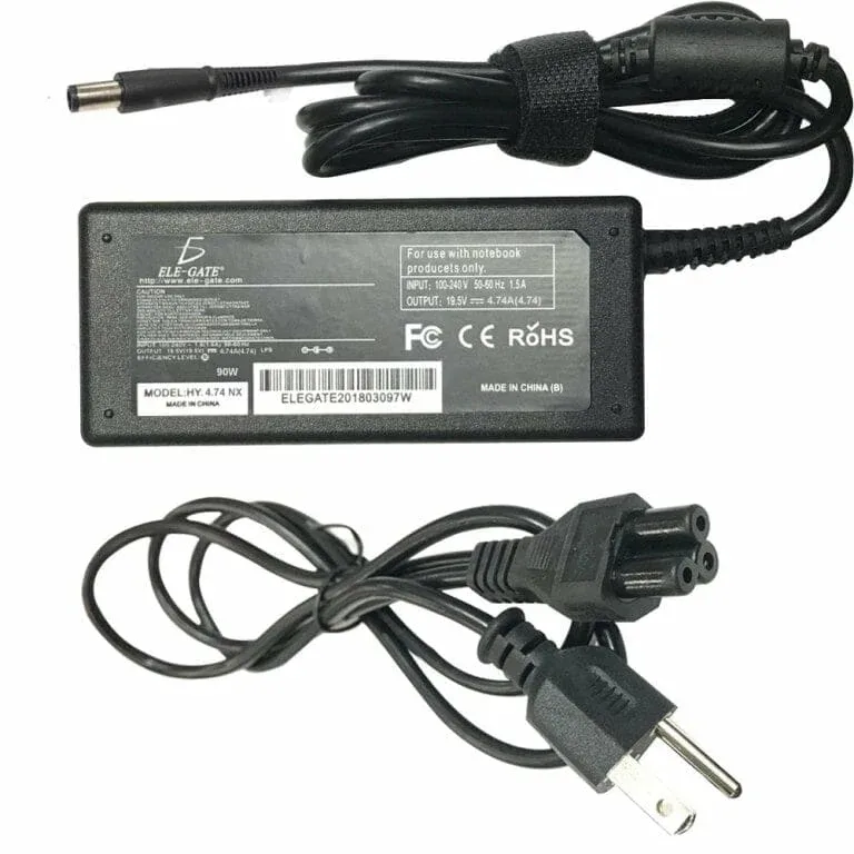Cargador de punta gruesa compatible por Hp Centrino 90w / hy.4.74.7450 / hy.4.74.4817