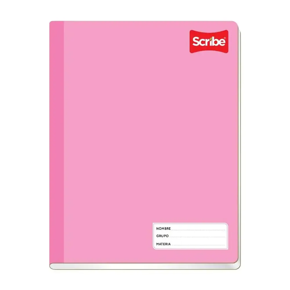 Cuaderno cosido forma francesa scribe con 100 hojas de cuadro grande, liso, variedad