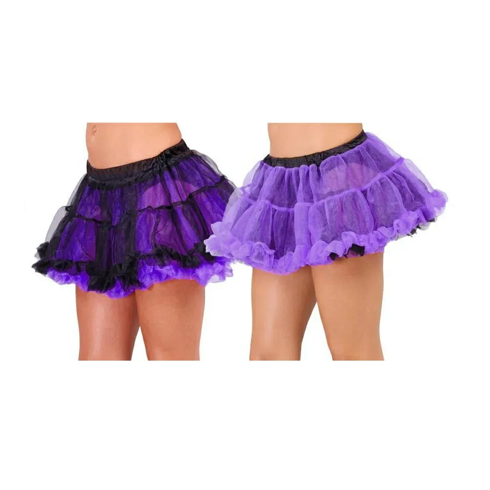 Falda de ballet tutú bicolor euro novelty para adulto, variedad de colores / tu2to