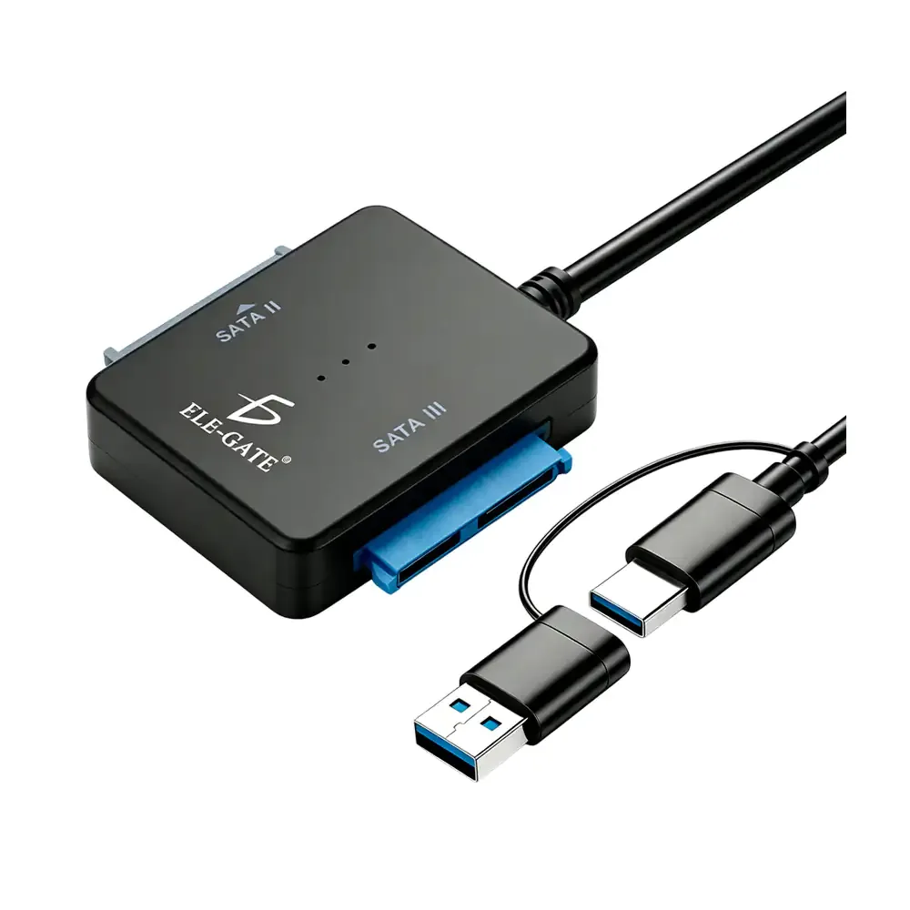 Cable adaptador para disco duro de doble conexión hdd / ssd con doble salida