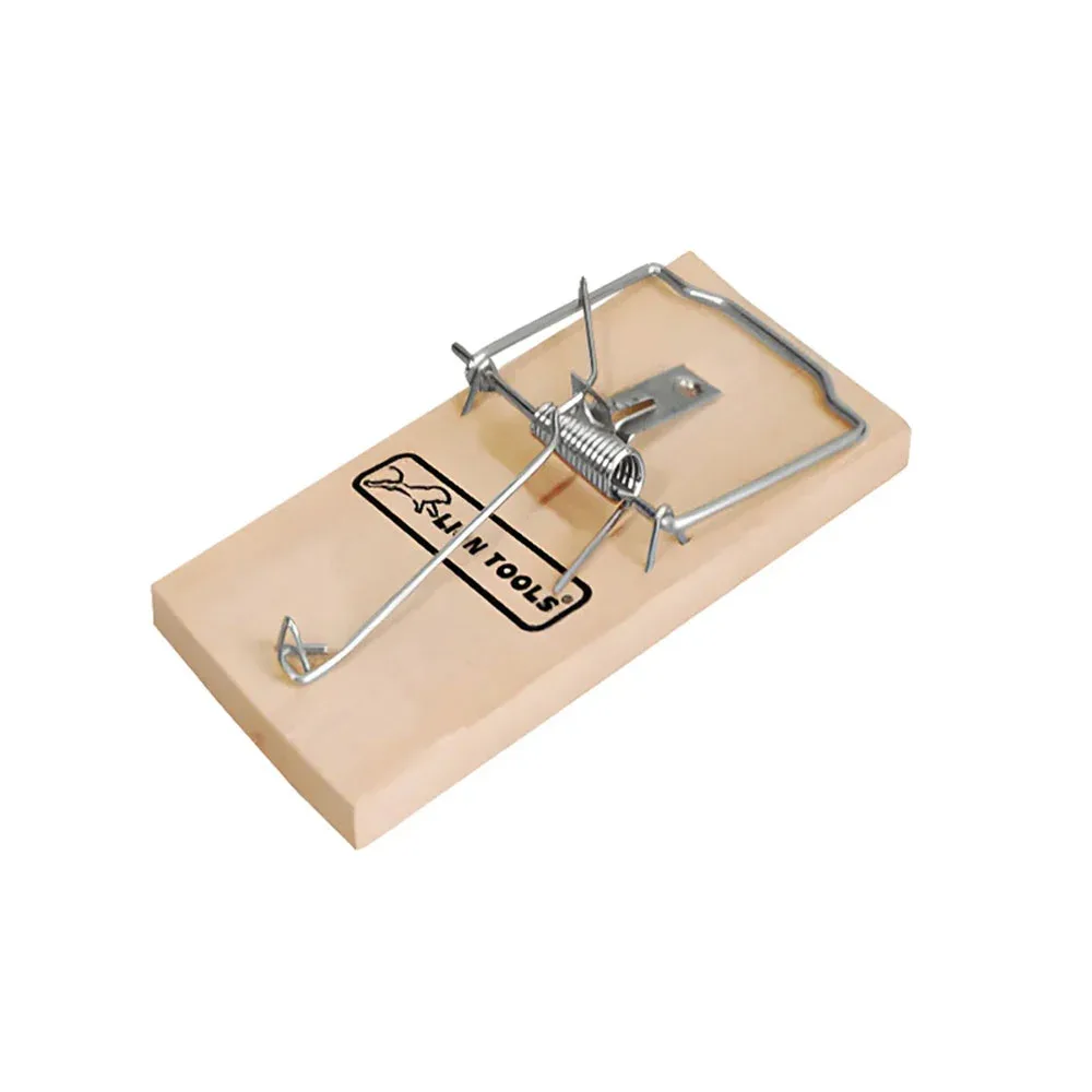 Ratonera grande de madera lion tools, 8x17cm / 0322
