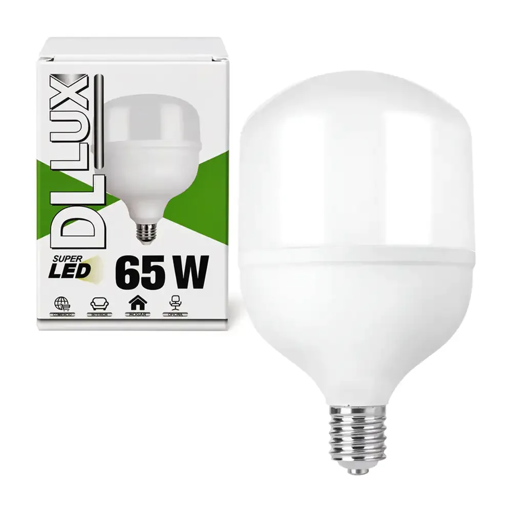 Foco ahorrador super led de luz fría dl lux 65w-127v / dlt-65w