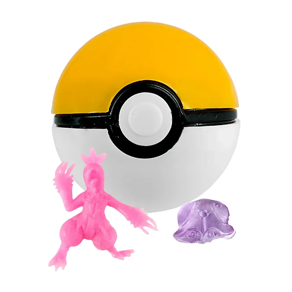 1pza esfera bola pequeña con figura coleccionable de pokémon dentro, 4cm, variedad de modelos / petelf go