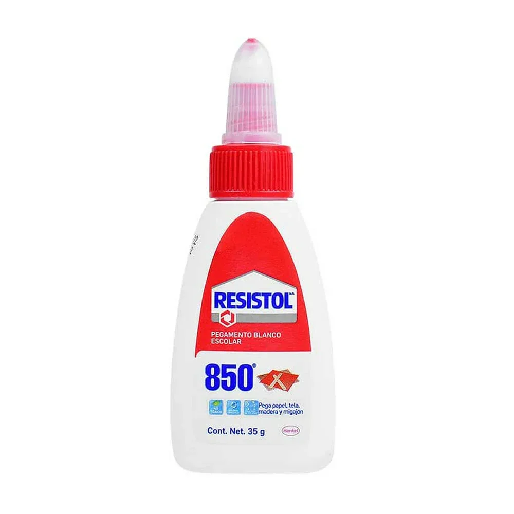 1pza Pegamento resistol líquido blanco multiusos henkel 850, 35g / 1263
