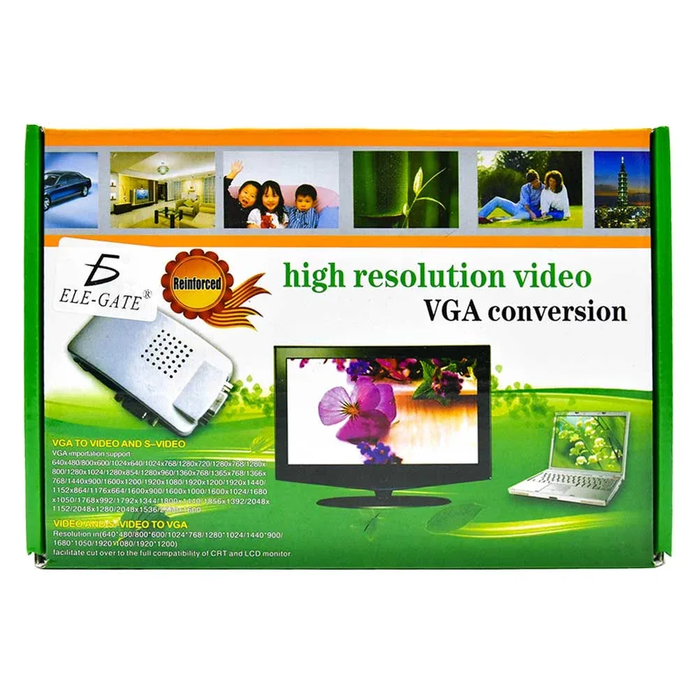 Convertidor / adaptador de avs video a entrada vga / con.22