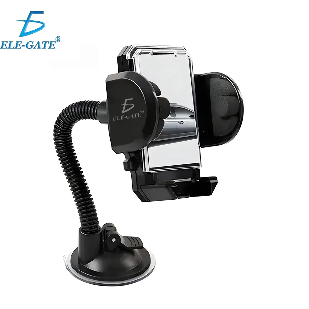 Soporte universal para celular con ventosa adherente y brazo flexible / hold.01