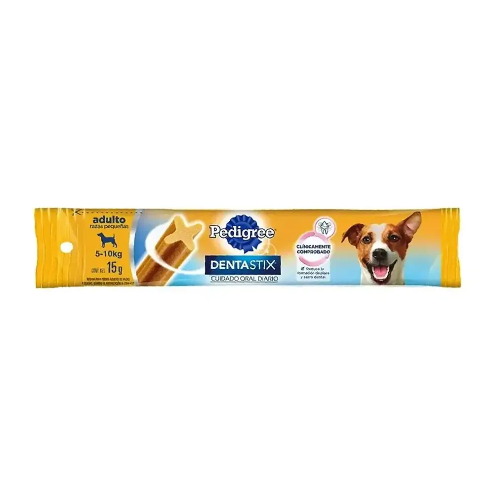 1pza Dentasitx pedigree cuidado oral diario botana de perros adultos raza pequeña 5-10kg, 15g / 247732