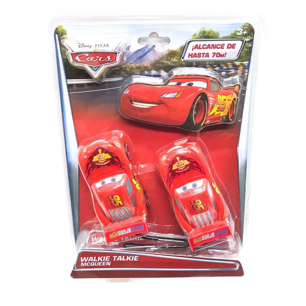 Set con 2 walkie talkie radios de juguete con diseño de cars y alcance de 70m / t362405
