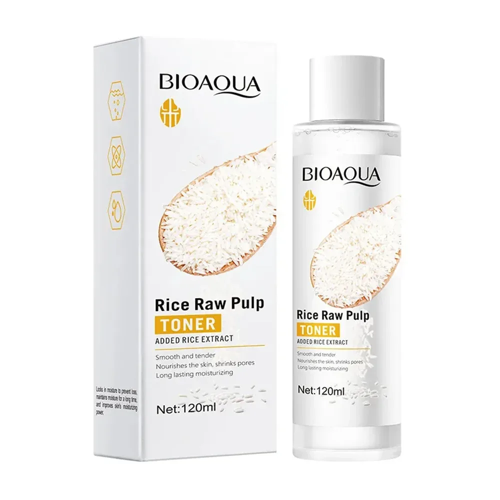 Humectante refrescante bioaqua con extracto de arroz ayuda a recuperar el tono natural de la piel, 120ml / refreshing moisten / bqy45959