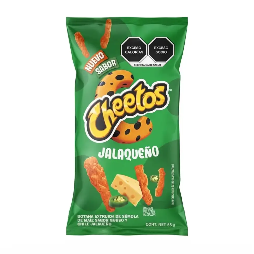 1pza Bolsa de cheetos sabor jalapeño, 55g / 046034