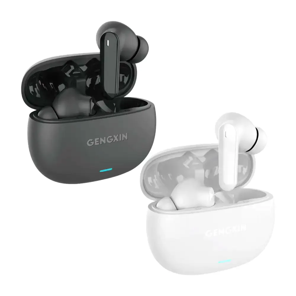 Audífonos inalámbricos gengxin con almohadillas de silicona + estuche de carga