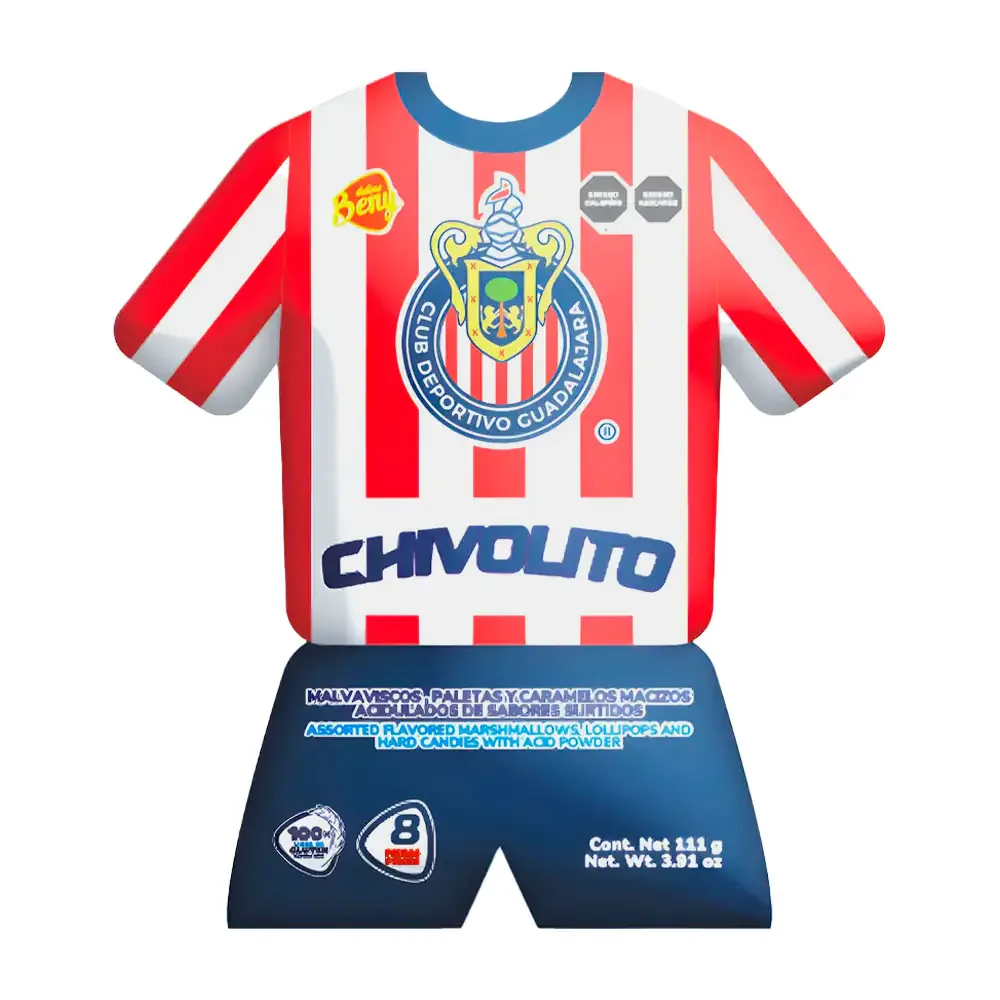 1pza bolsa chivolito de las chivas con variedad de dulces 111g / chivolito-ch