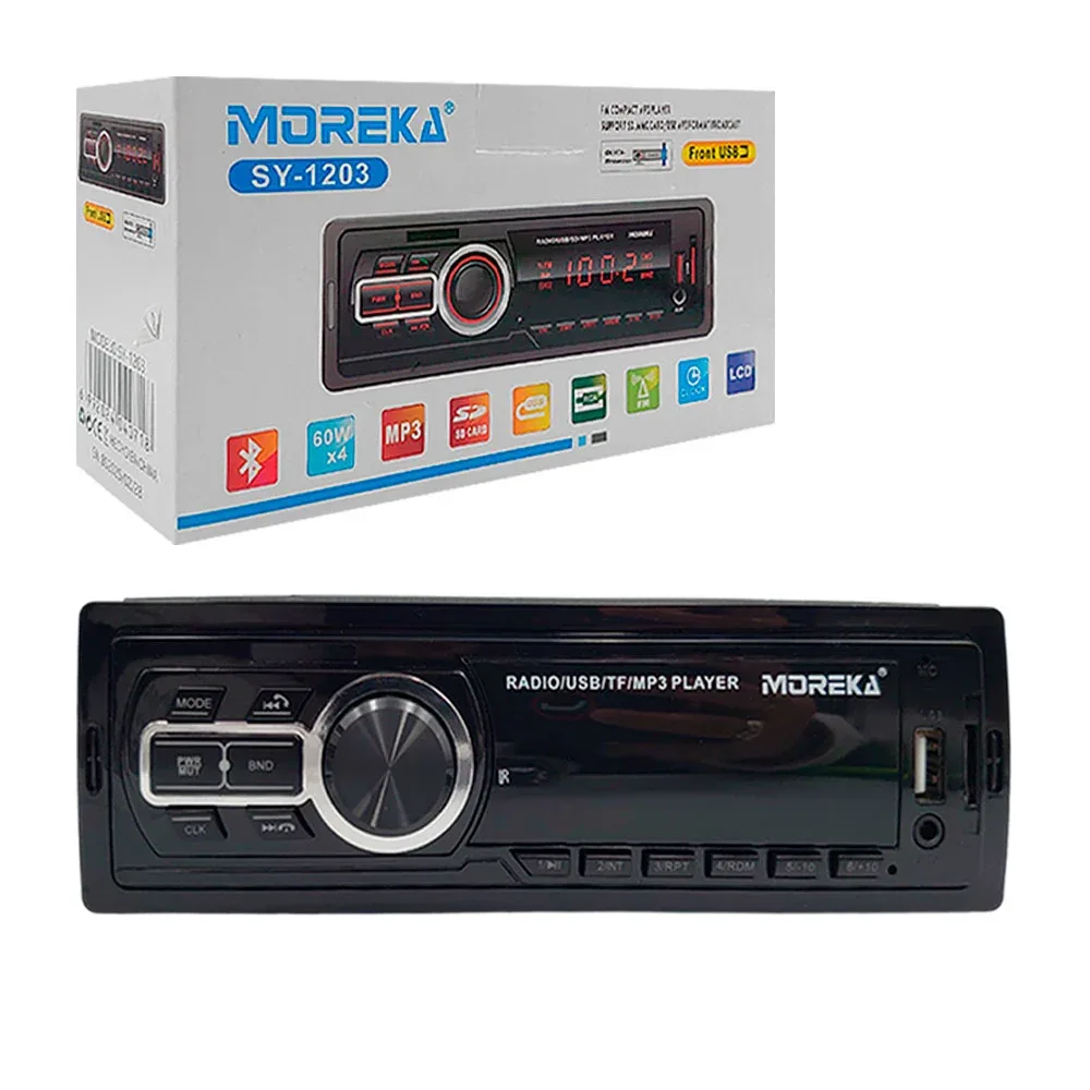 Estéreo moreka entrada usb, tf y radio fm + control / sy-1203