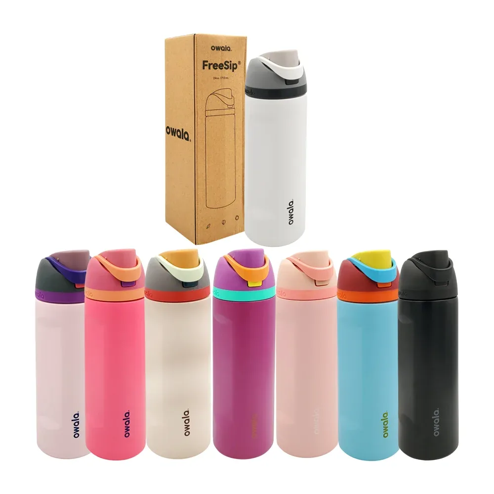 Termo liso de acero inoxidable 710ml - 24oz, variedad de colores / Freesip