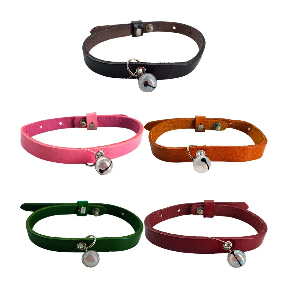 Collar delgado para mascotas talla grande, con cascabel, color surtido / bycg02