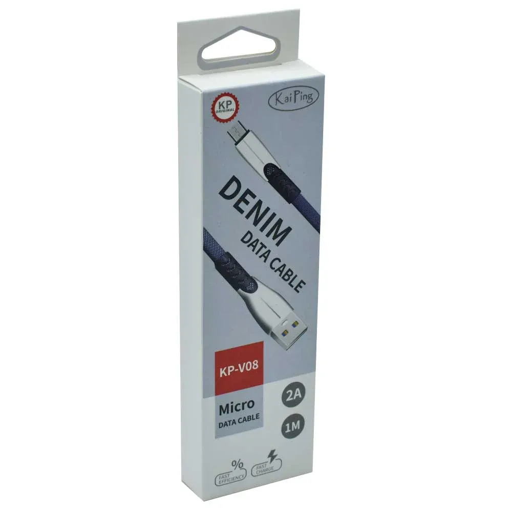 Cable usb kai ping de 1 metro con entrada iphone lightning para carga, variedad de colores / kp-v08