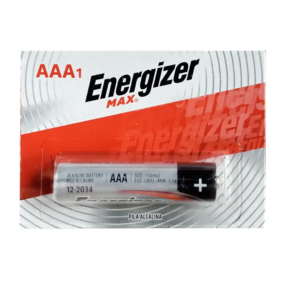 1pza pila alcalina energizer max triple a / pila - bateria aaa / 206081