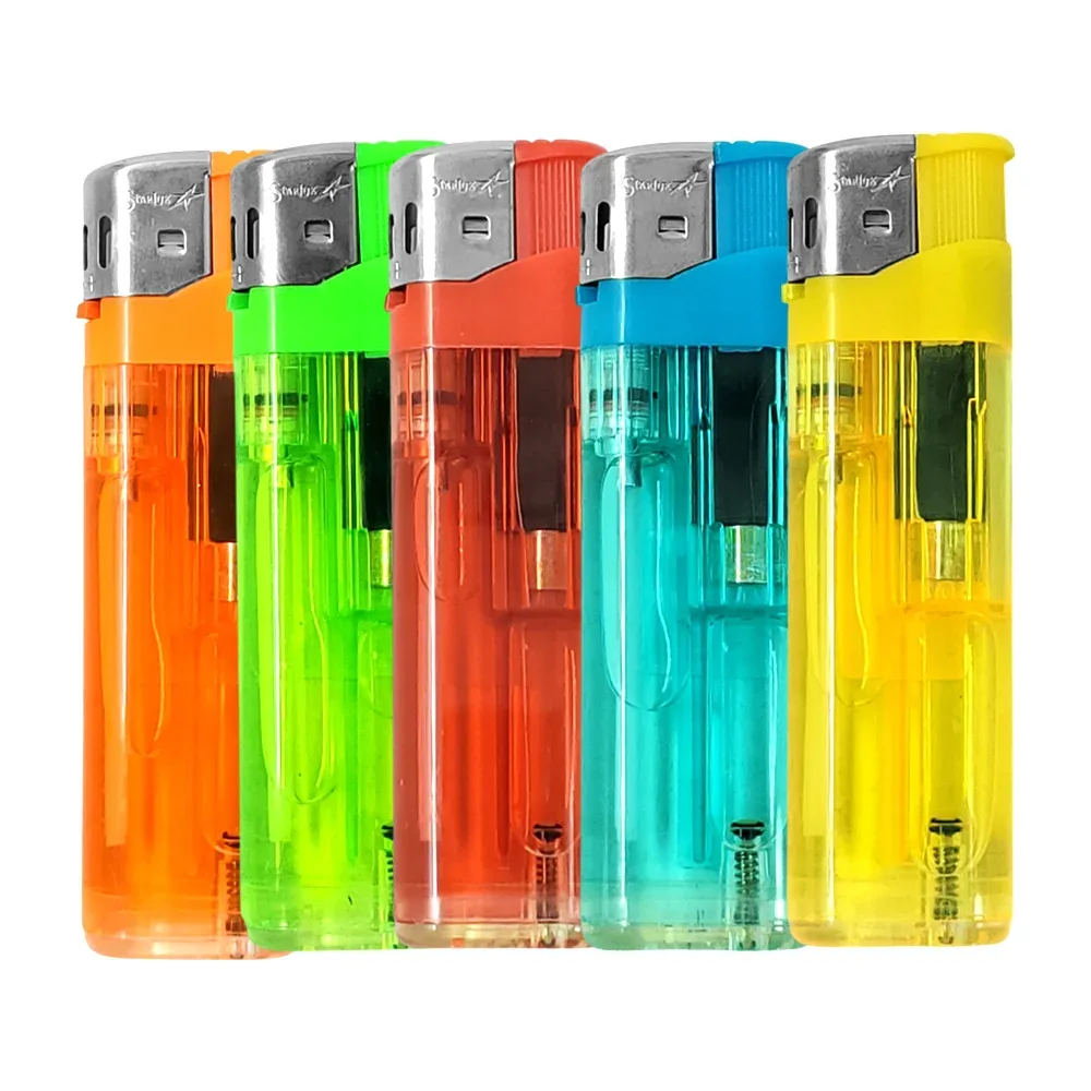 Encendedor de gas, recargable, variedad de colores / electran