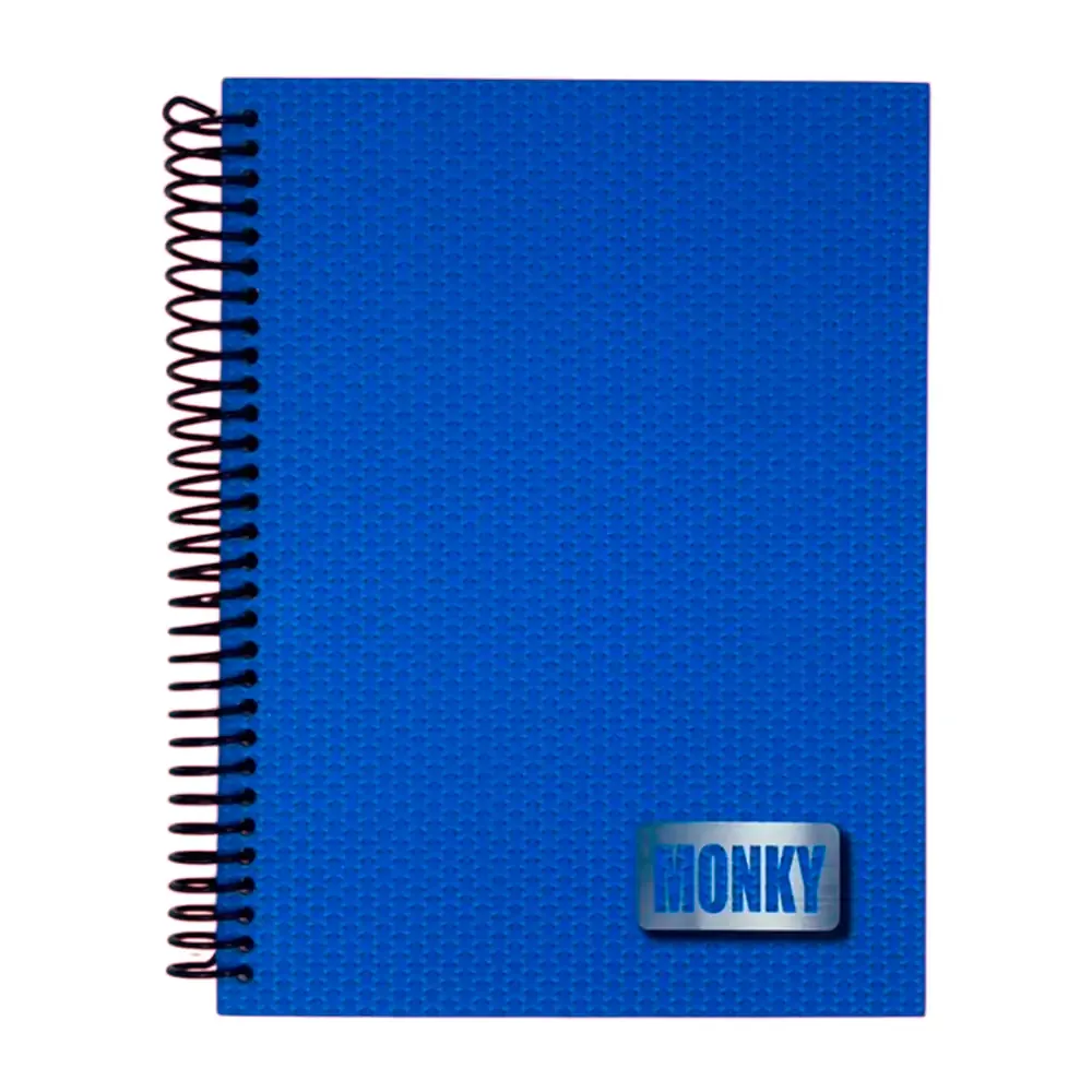 Cuaderno monky profesional de pasta dura con 200 hojas de cuadro grande + tabla periódica