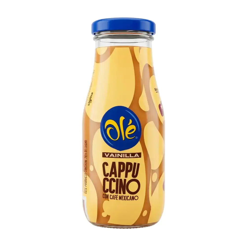 1pza café olé vainilla cappuccino con café mexicano, 281ml / 453187