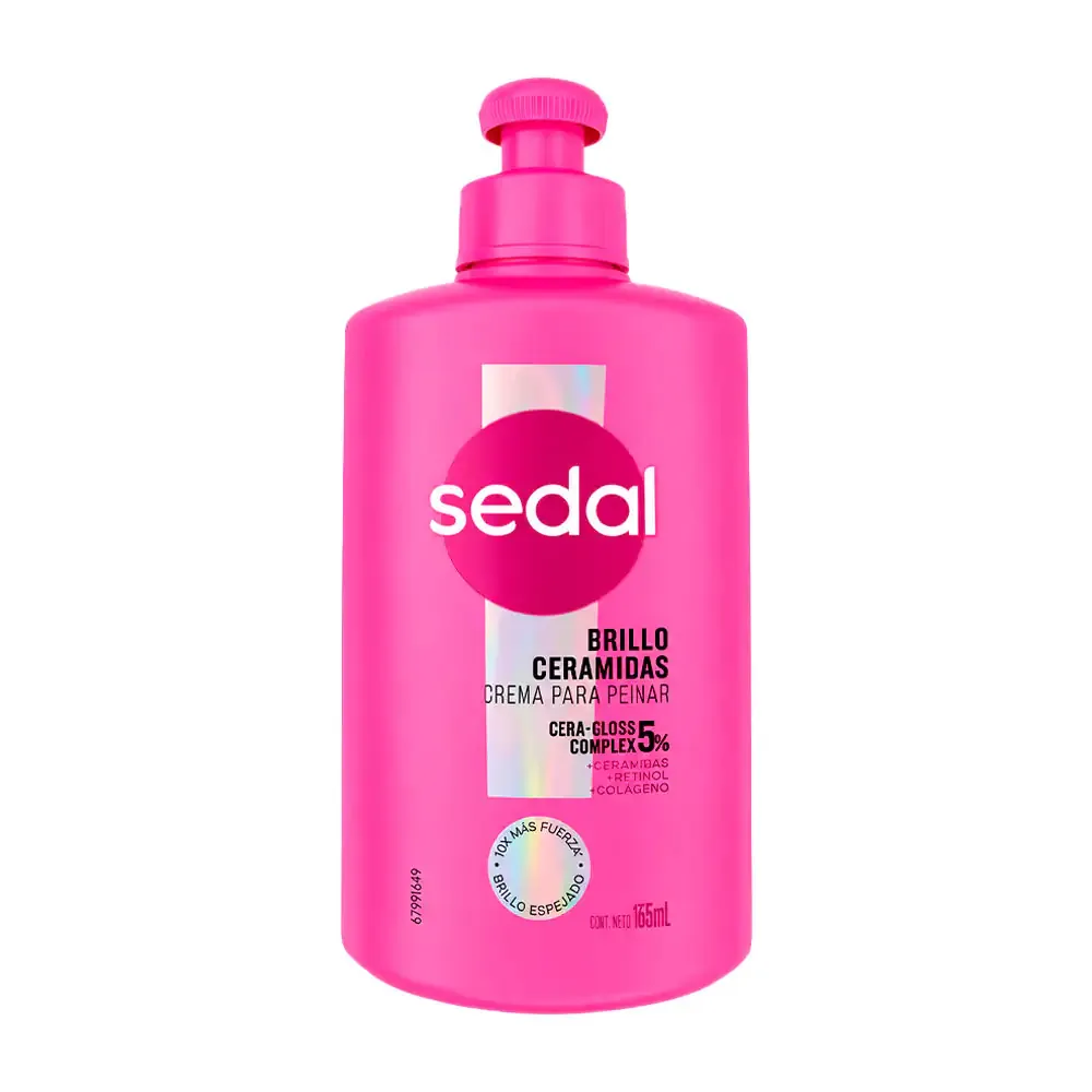 1pza crema para peinar sedal con ceramidas para dar brillo, 135ml / 251373