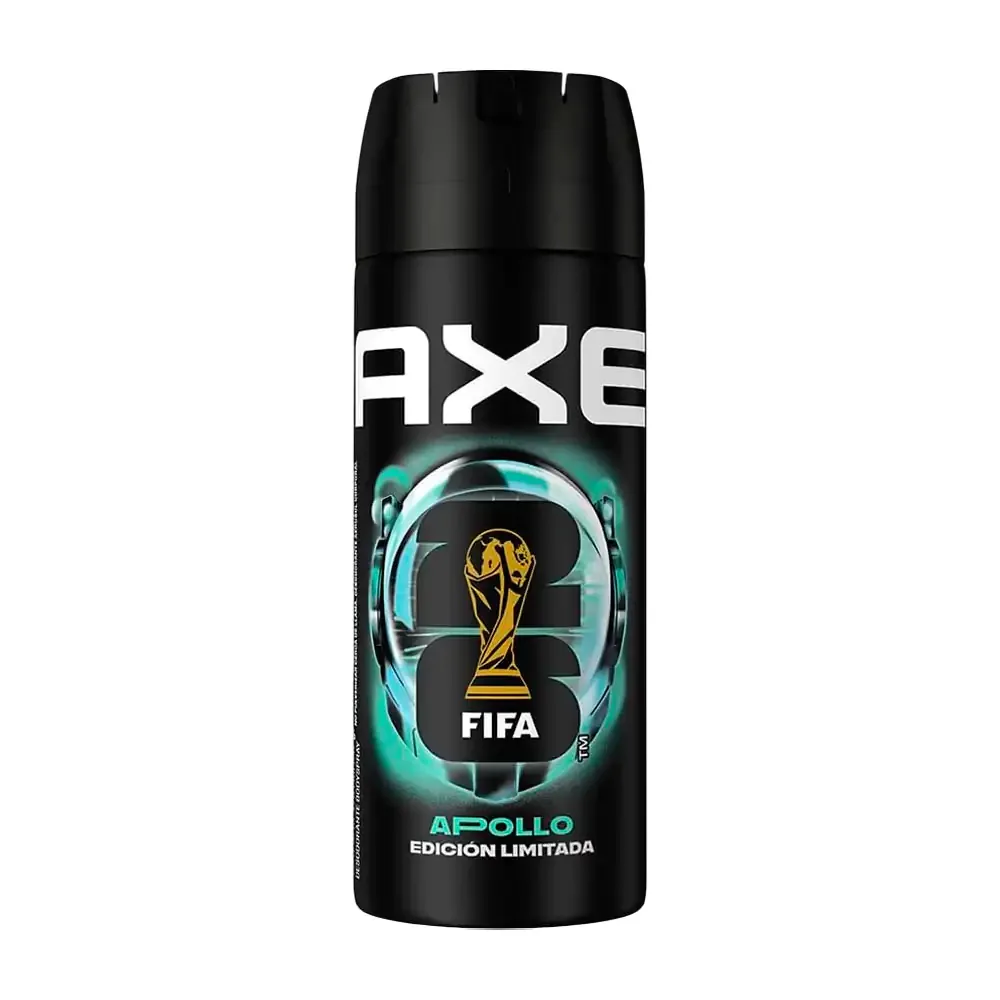 1pza Desodorante axe en aerosol, aroma apollo, 150ml