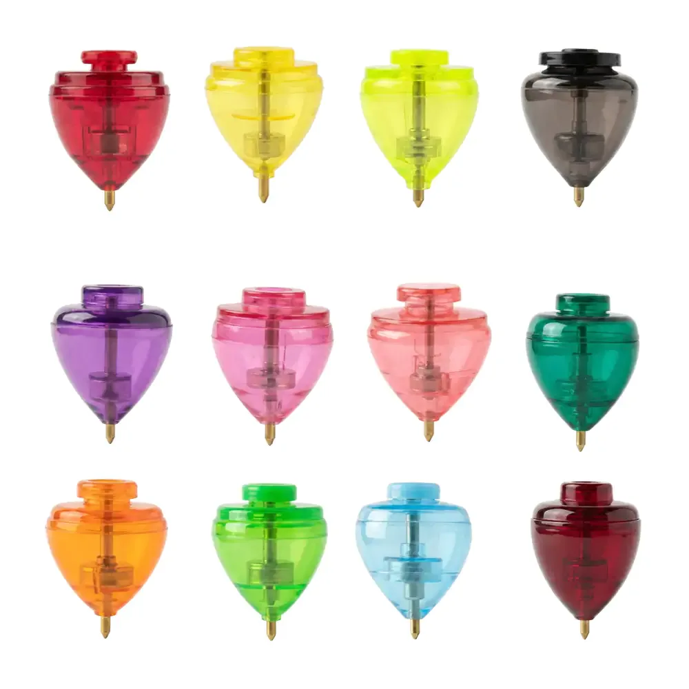 1pza Trompo cuper modelo cebollita, transparentes, variedad de colores