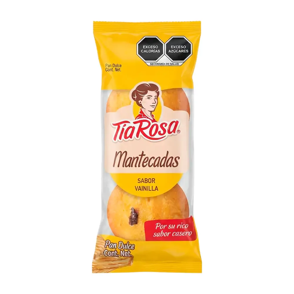 Mantecadas tia rosa paquete con 3 piezas sabor vainilla / 456322