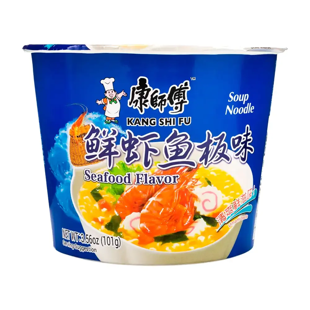 Sopa instantánea kang shi fu en tazón con sabor a mariscos, 101g / 107017