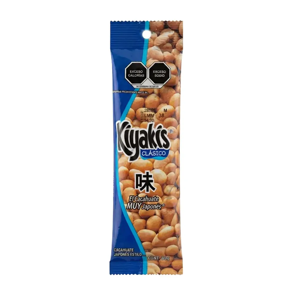 1pza cacahuates kiyakis clásicos, 60g, cacahuate estilo japones / 027714