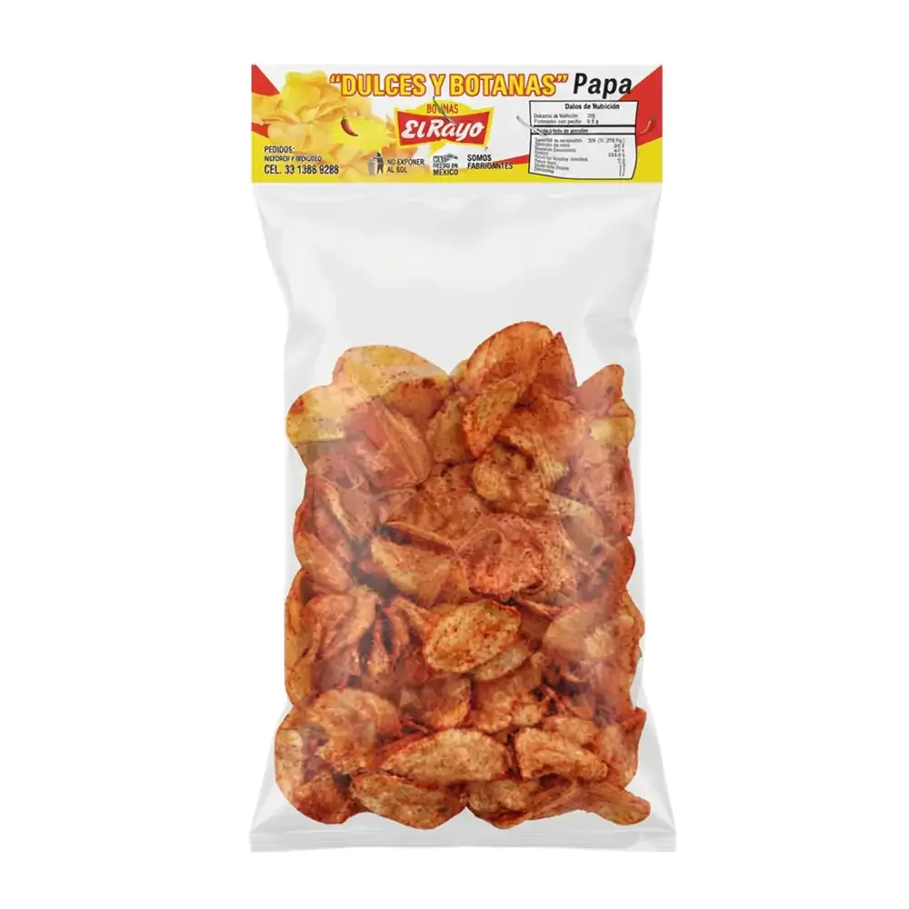 1pza bolsa botana papas adobadas el rayo 30g / botana-ado