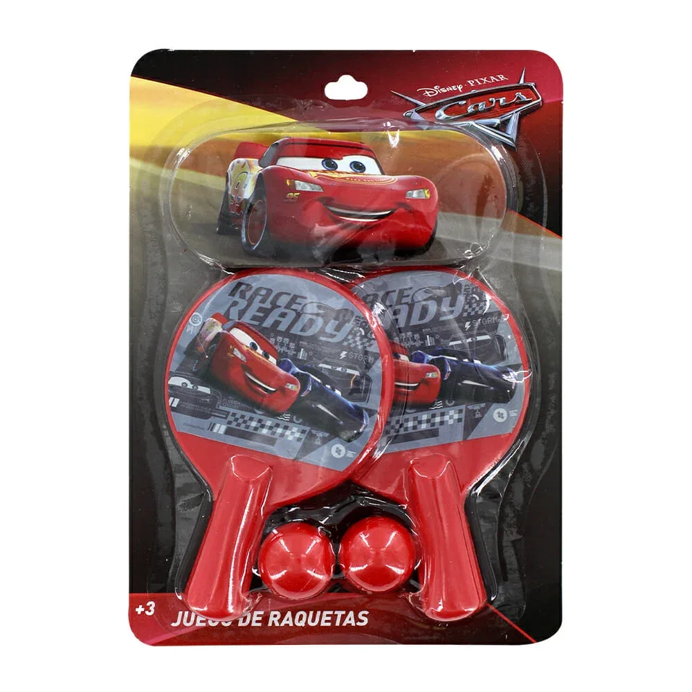 Juego con 2 raquetas para ping pong y 2 pelotas con diseño de personajes, variedad de diseños / t372166