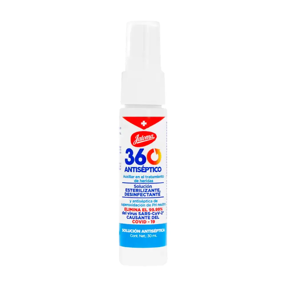 1pza Antiséptico en spray 360 jaloma auxiliar en el tratamiento de heridas, 30ml / 313036