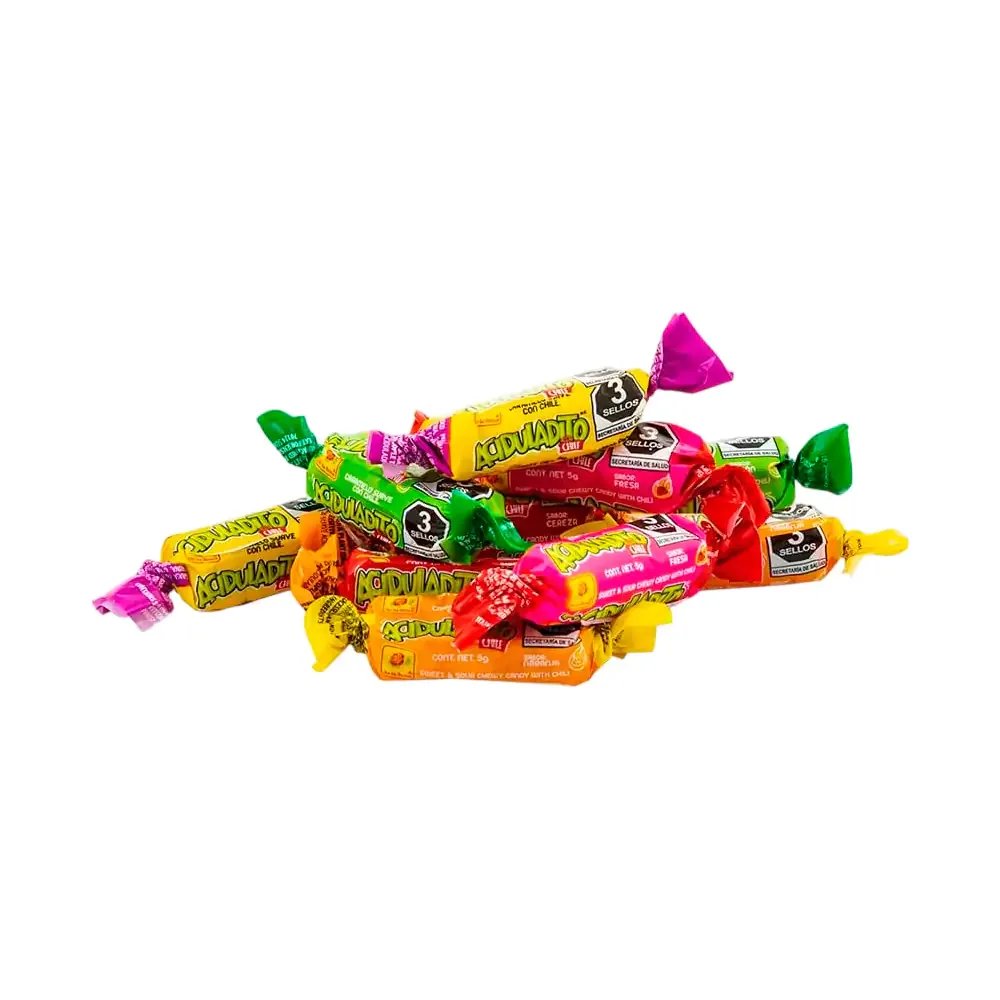 1pza dulce de caramelo suave con chile, aciduladito, 5g, variedad de sabores / 003351