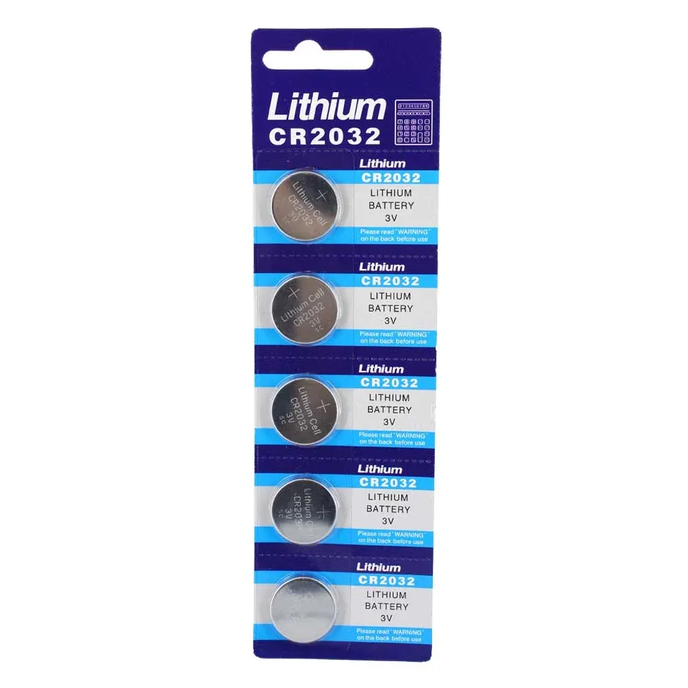 Blíster con 5 baterías de litio para calculadora / pw.cr2032