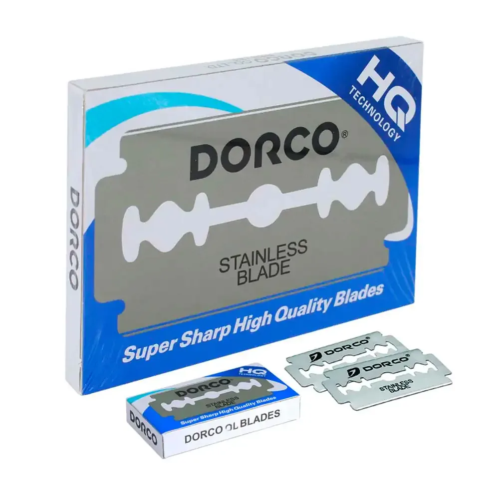 Paquete con 5 navajas cuchillas para afeitar de acero inoxidable / dordoo hq / k053