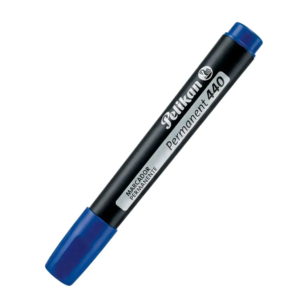 1pza plumón marcador permanente pelikan en color azul / 408 / permanent 440