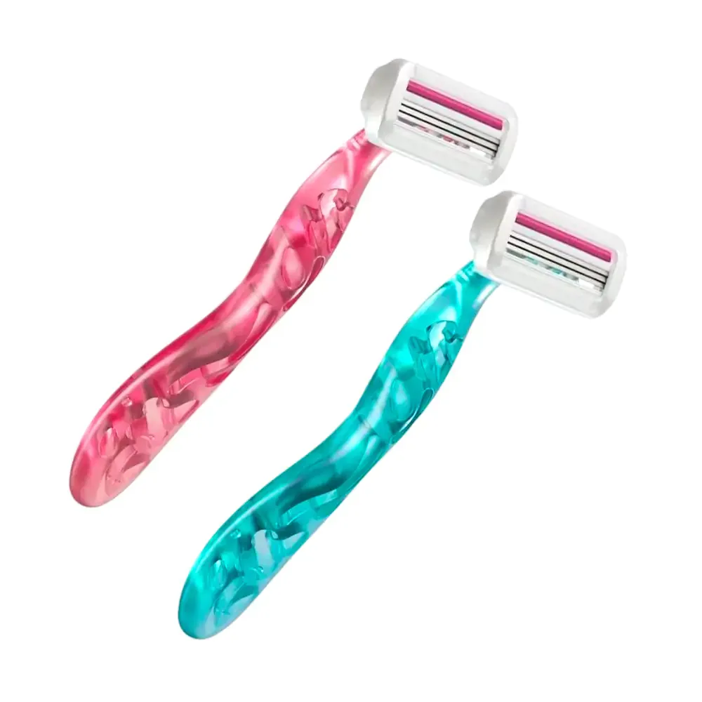 1pza Rastrillo bic soleil de triple hoja con lubricante de leche de coco para afeitar / 731806