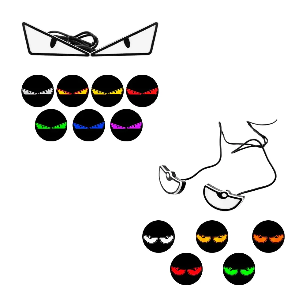 Par de ojos led decorativos para coche o motocicleta con modos intercambiables