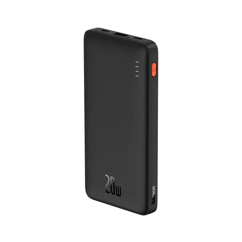 Power bank baseus con 1 puerto usb, 1 puerto tipo c, y 1 puerto v8, capacidad de 10000mah / ppqd090002