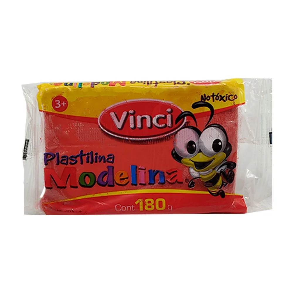 Plastilina modelina vinci de 180g en color rojo / plastilina roja / 205674 / 651118 / 1958