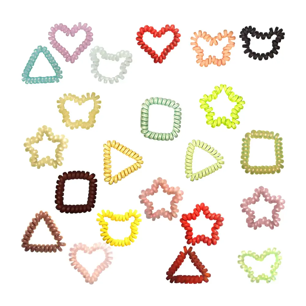 1pza Dona / liga espiral en forma de figuras, variedad de colores y formas / y-235-1