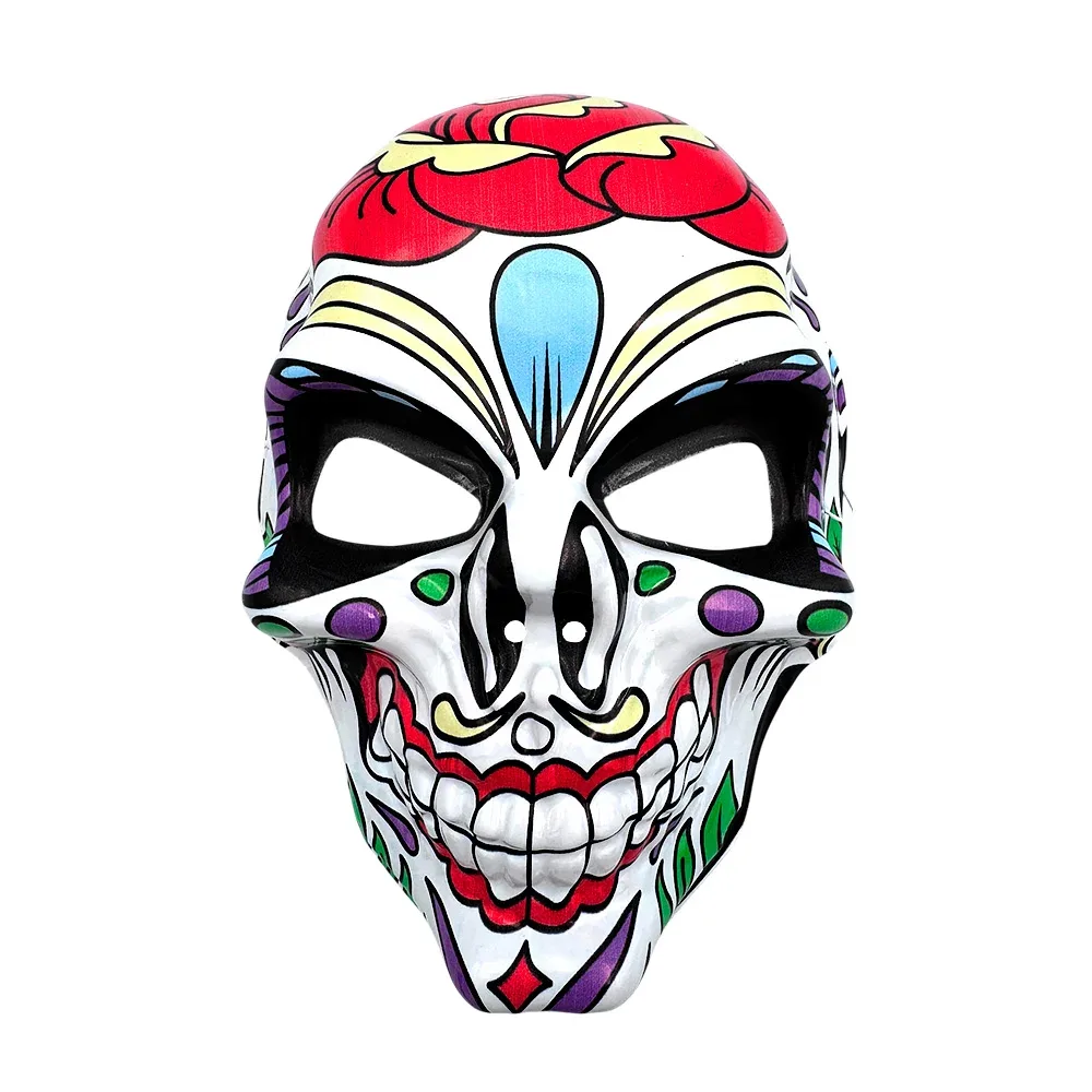 1pza máscara de plástico con elástico y diseño de catrina tenebrosa, variedad