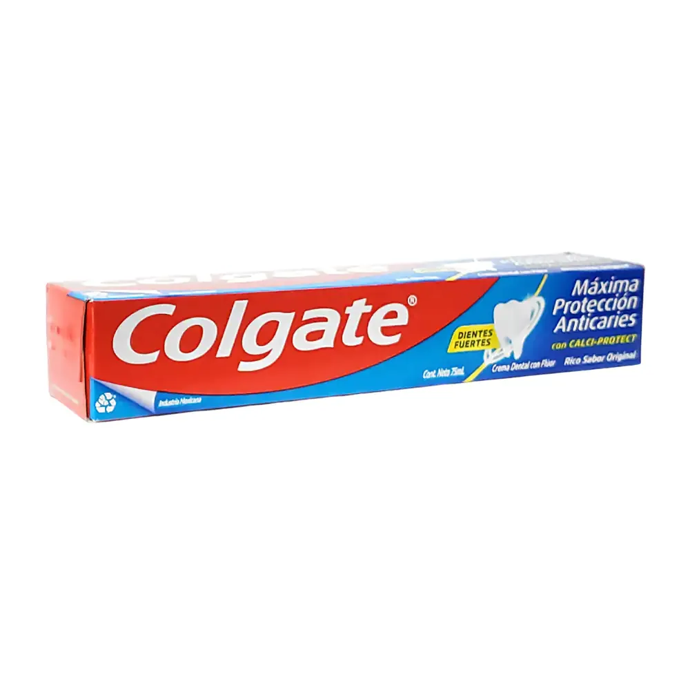 1pza pasta dental colgate, sabor original, 75ml / 009179