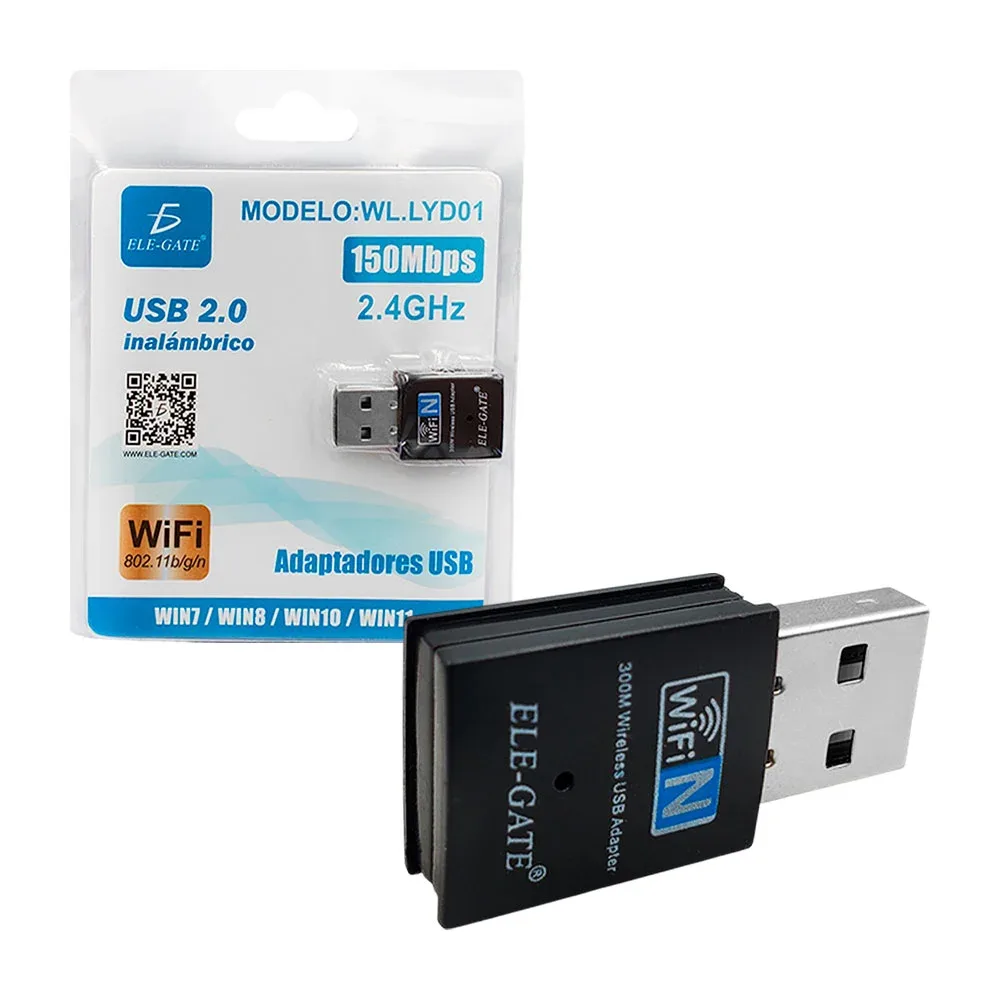 Adaptador nano usb wifi, velocidad inalámbrica de 150mbps, 2.4ghz / wl.lyd01