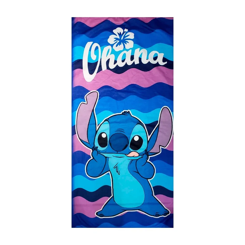 Toalla de microfibra multifuncional con estampado de stitch, variedad de modelos